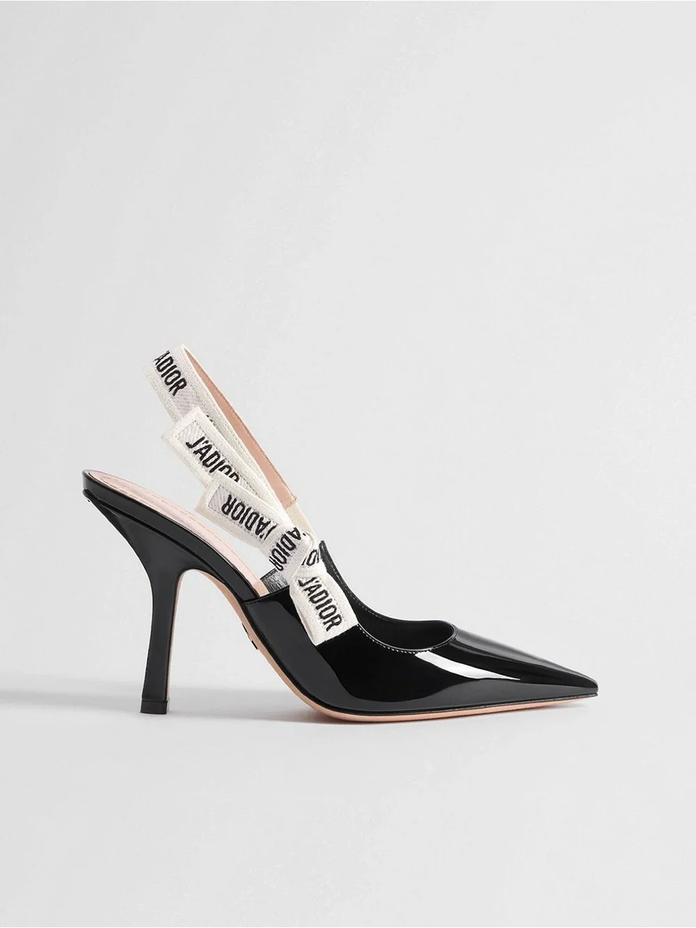 Dior J’Adore Black Patent Slingback Pumps